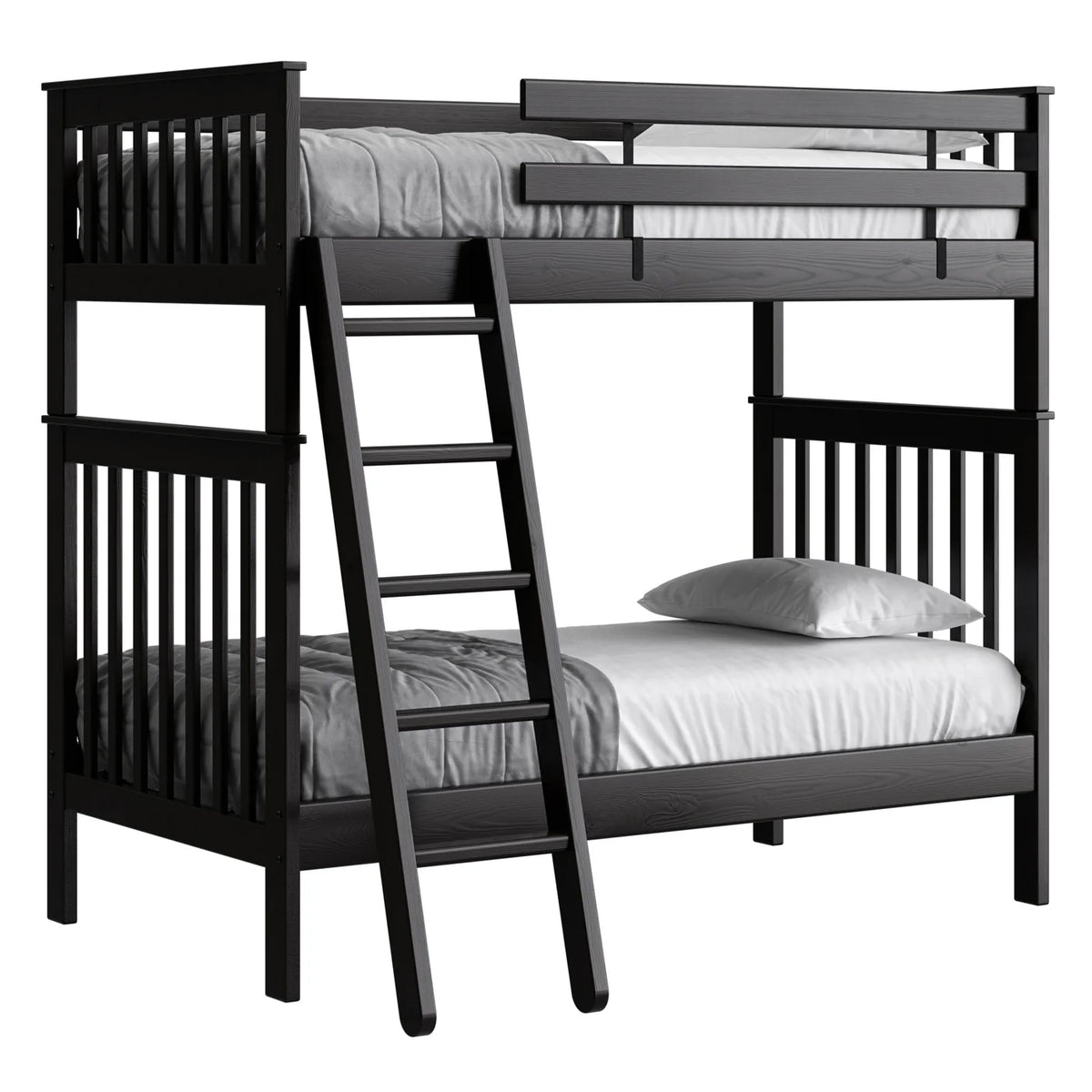 Mission Bunk Bed  Regular Twin over Twin- Tall &amp; Regular Height