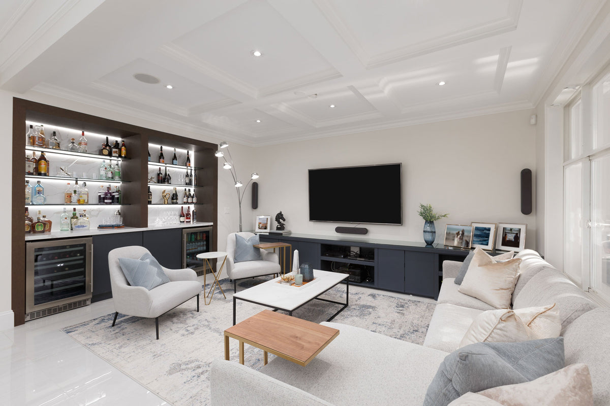 Earth Wind &amp; Fire Marble Side Table - White