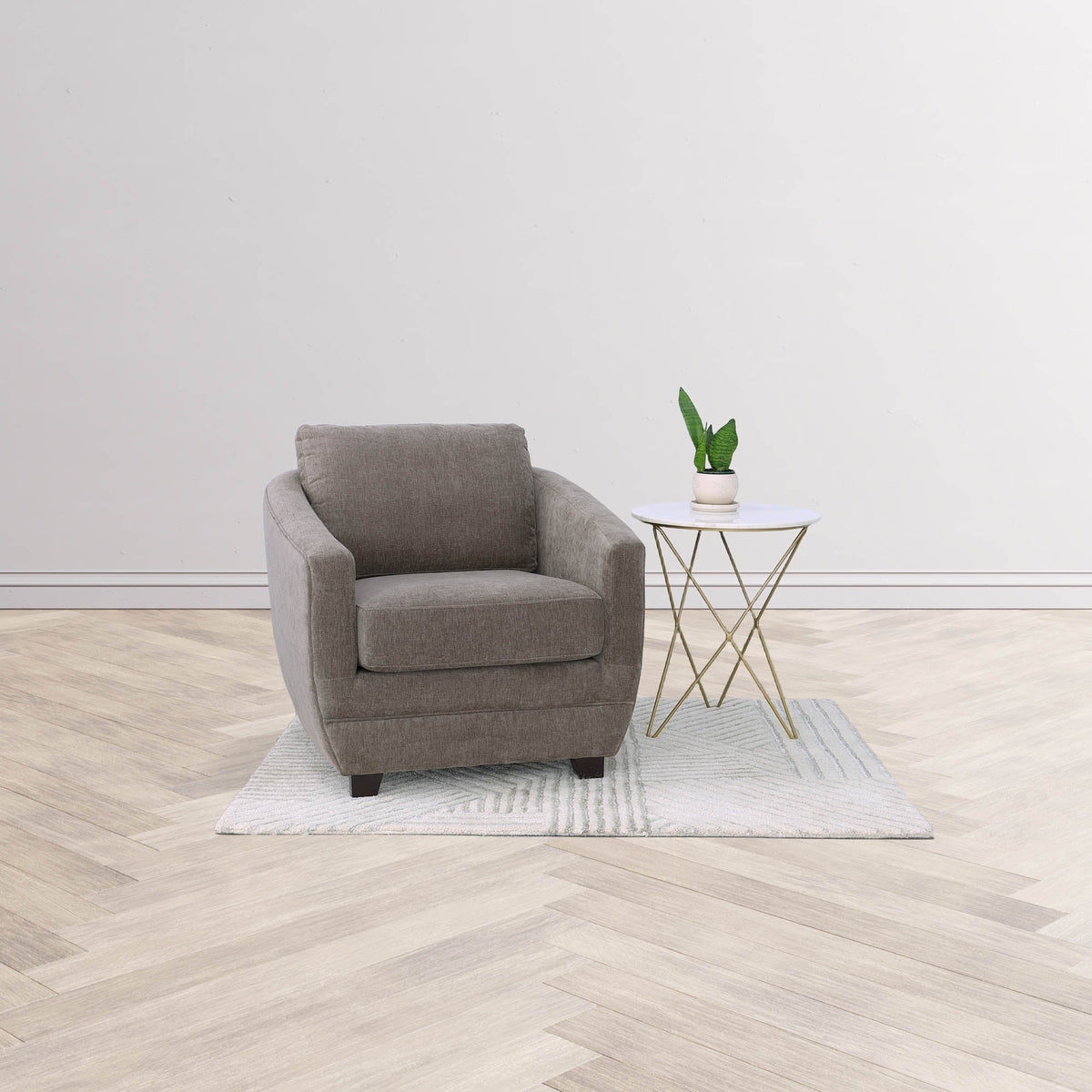 Earth Wind &amp; Fire Marble Side Table - White