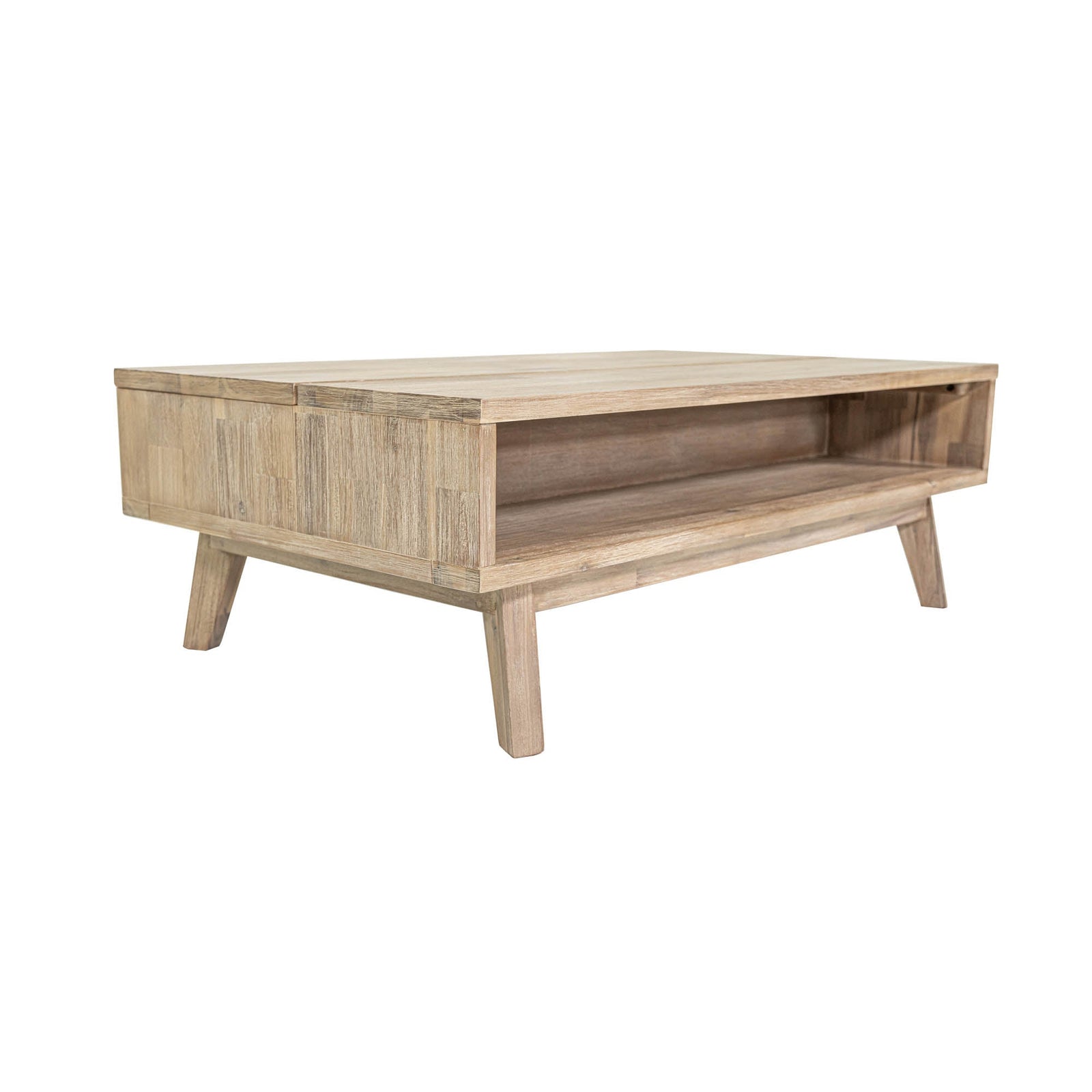 Gia Coffee Table w/ Lift Top - Light Driftwood