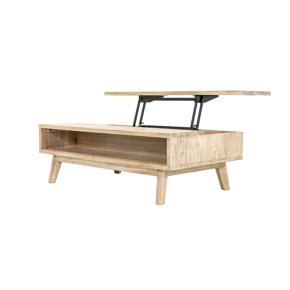 Gia Coffee Table w/ Lift Top - Light Driftwood