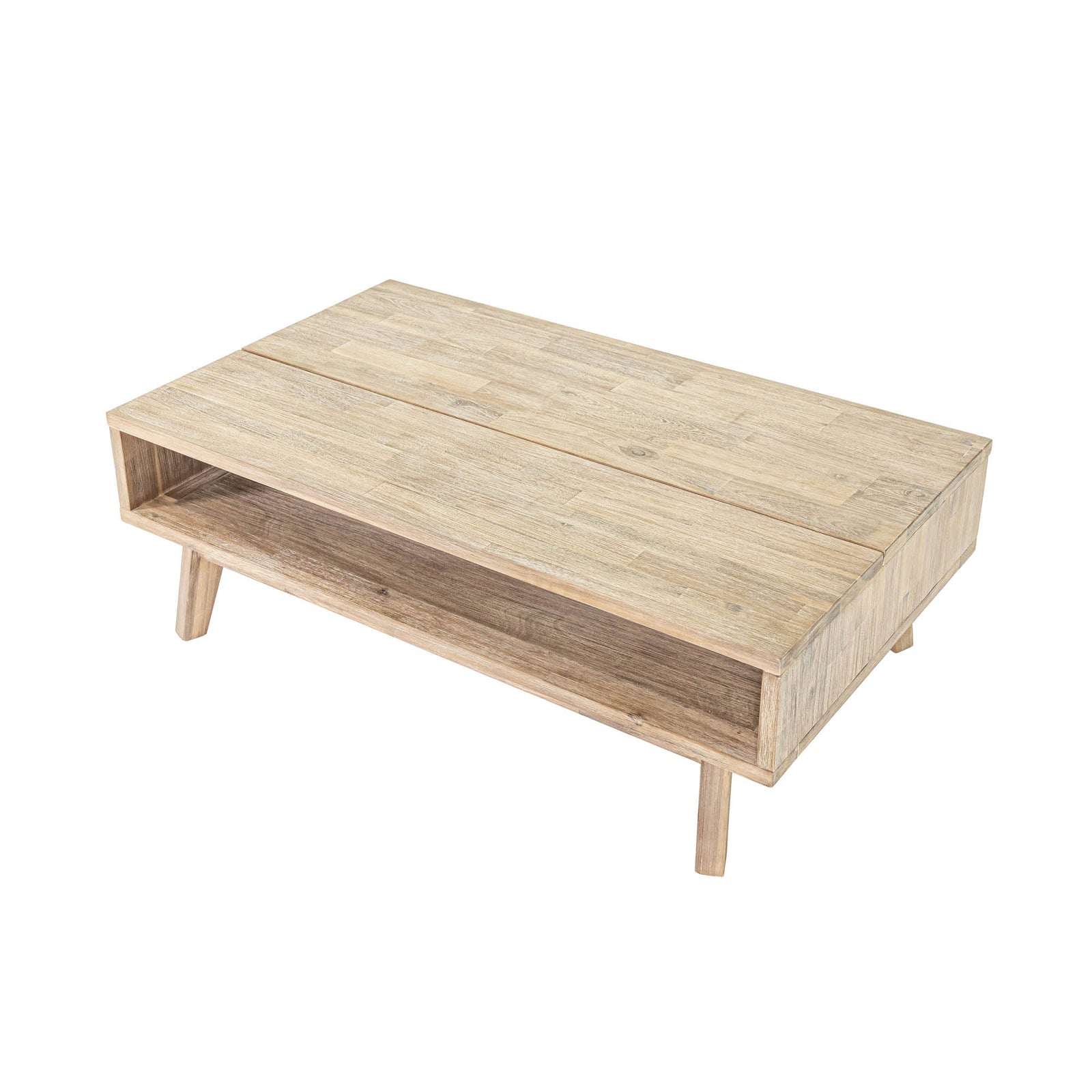 Gia Coffee Table w/ Lift Top - Light Driftwood