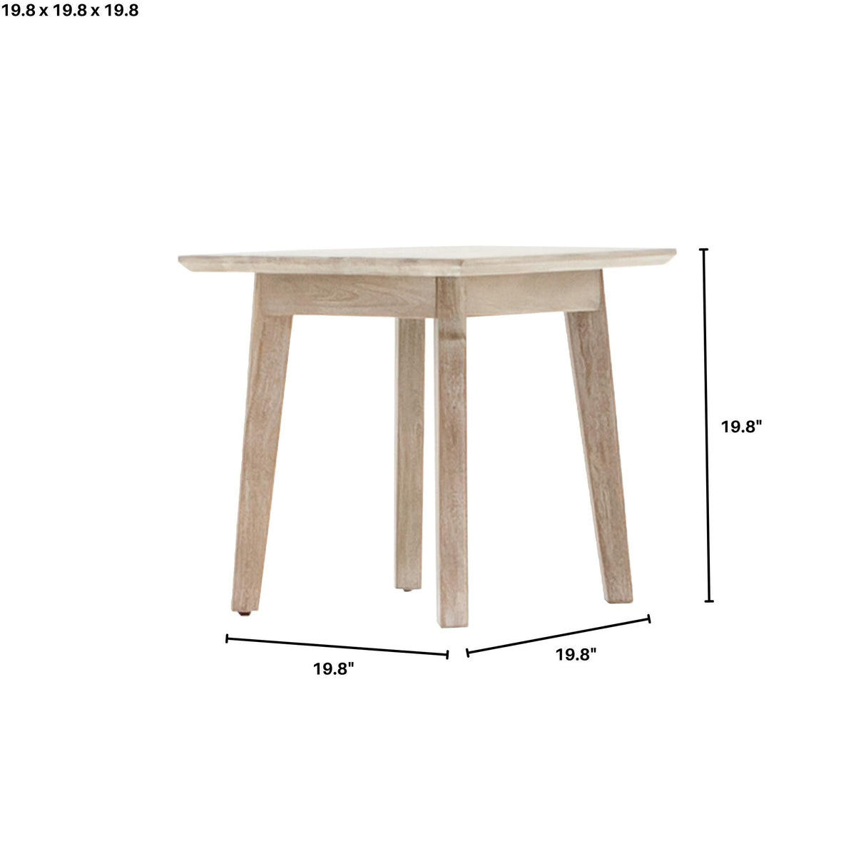 Gia Side Table - Light Driftwood