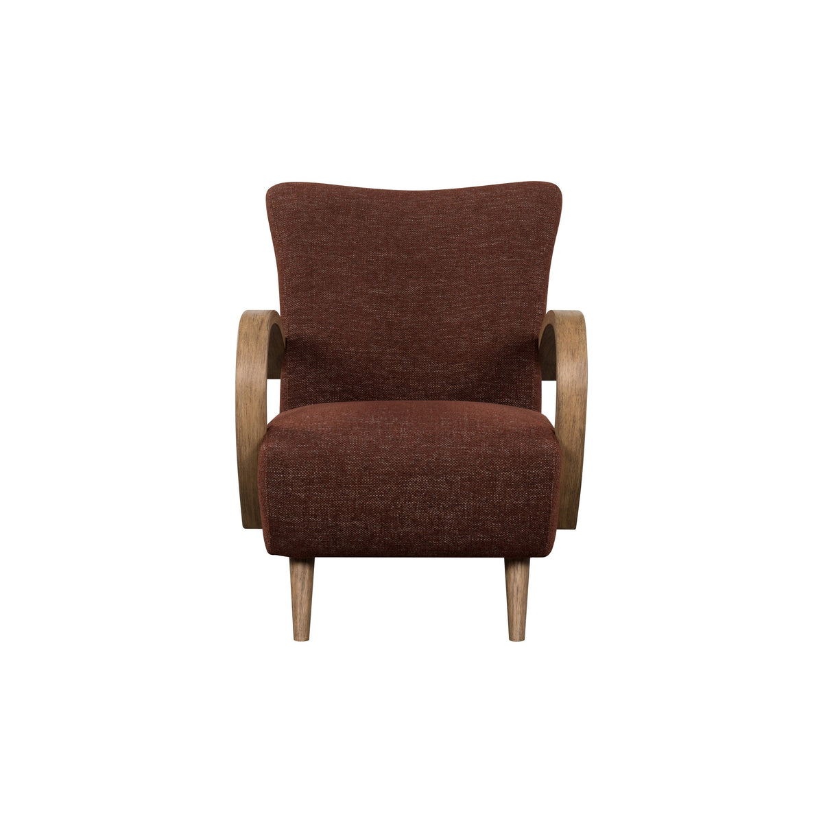 Louis Club Chair - Textured Choco