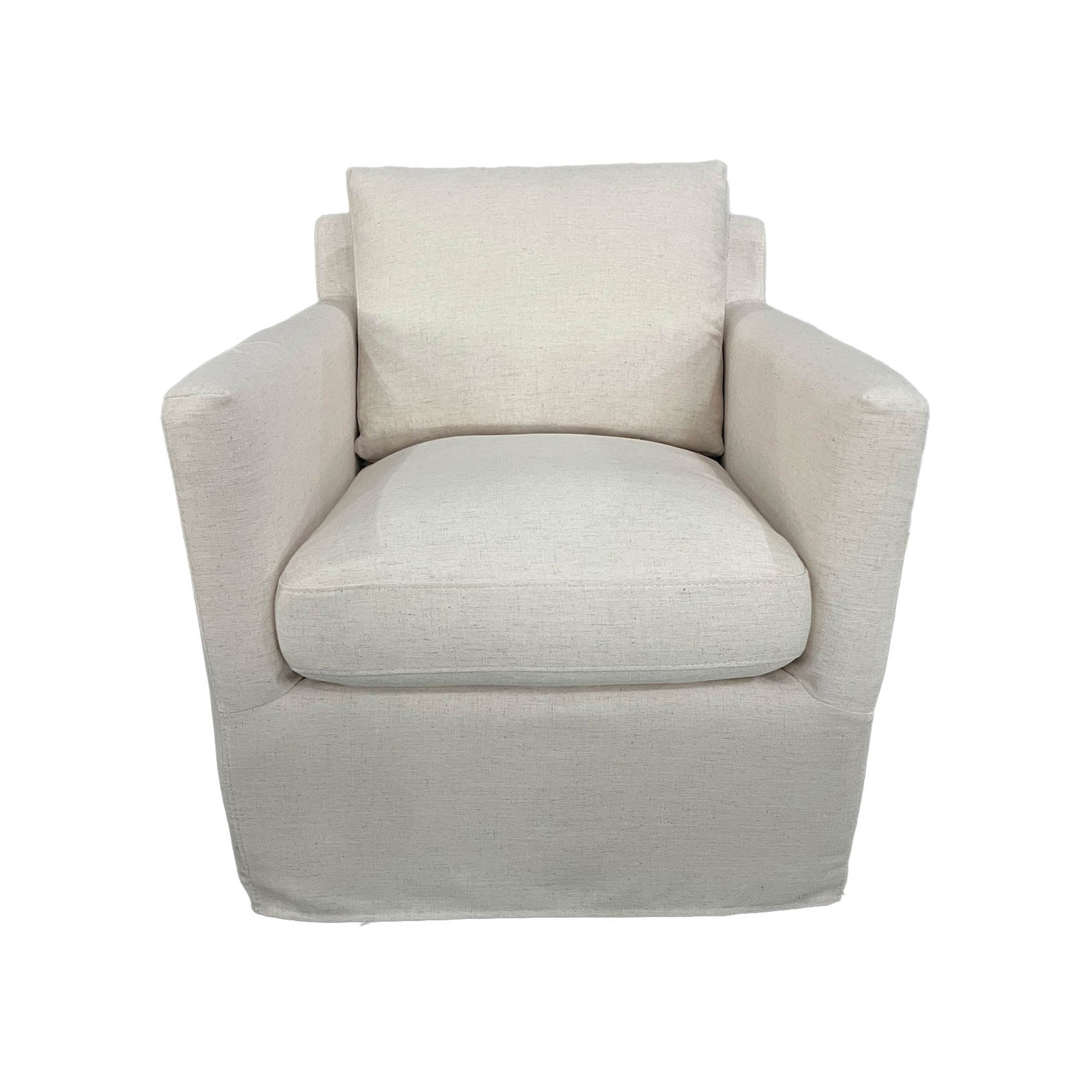 Heston Club Chair - Oyster Linen (Performance)