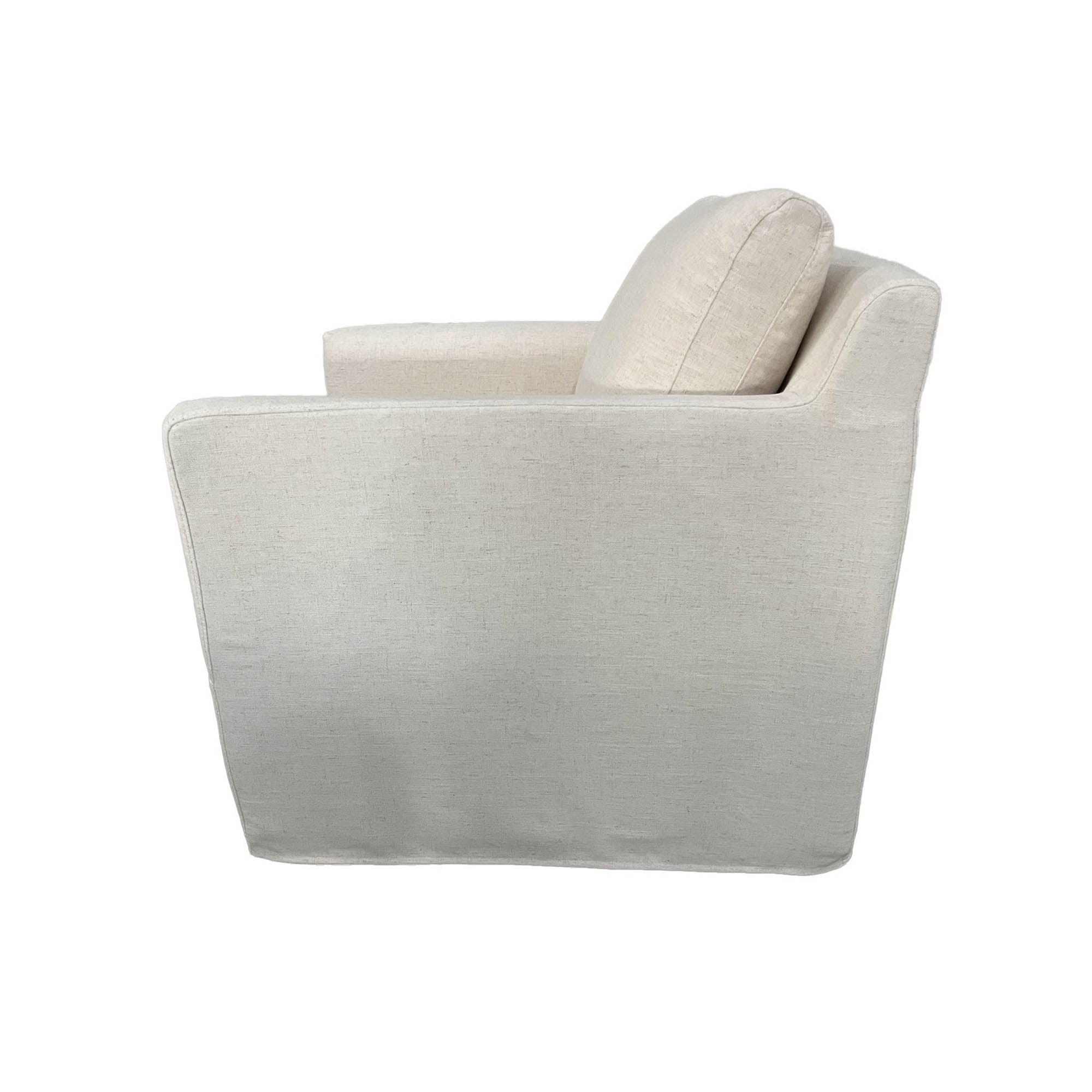 Heston Club Chair - Oyster Linen (Performance)
