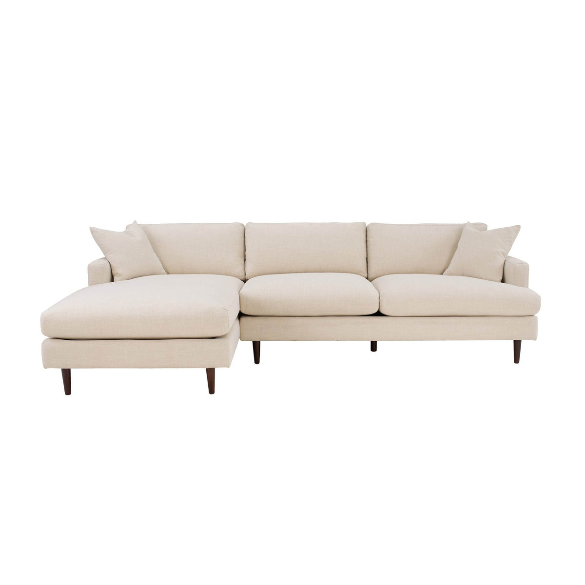 Martha Left Sectional Sofa - Beach Alabaster