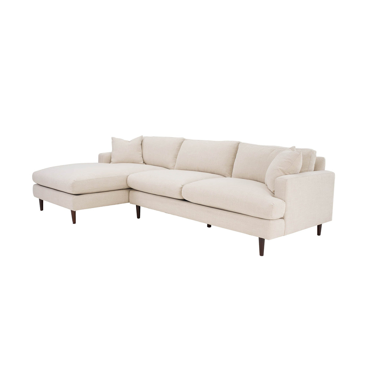 Martha Left Sectional Sofa - Beach Alabaster