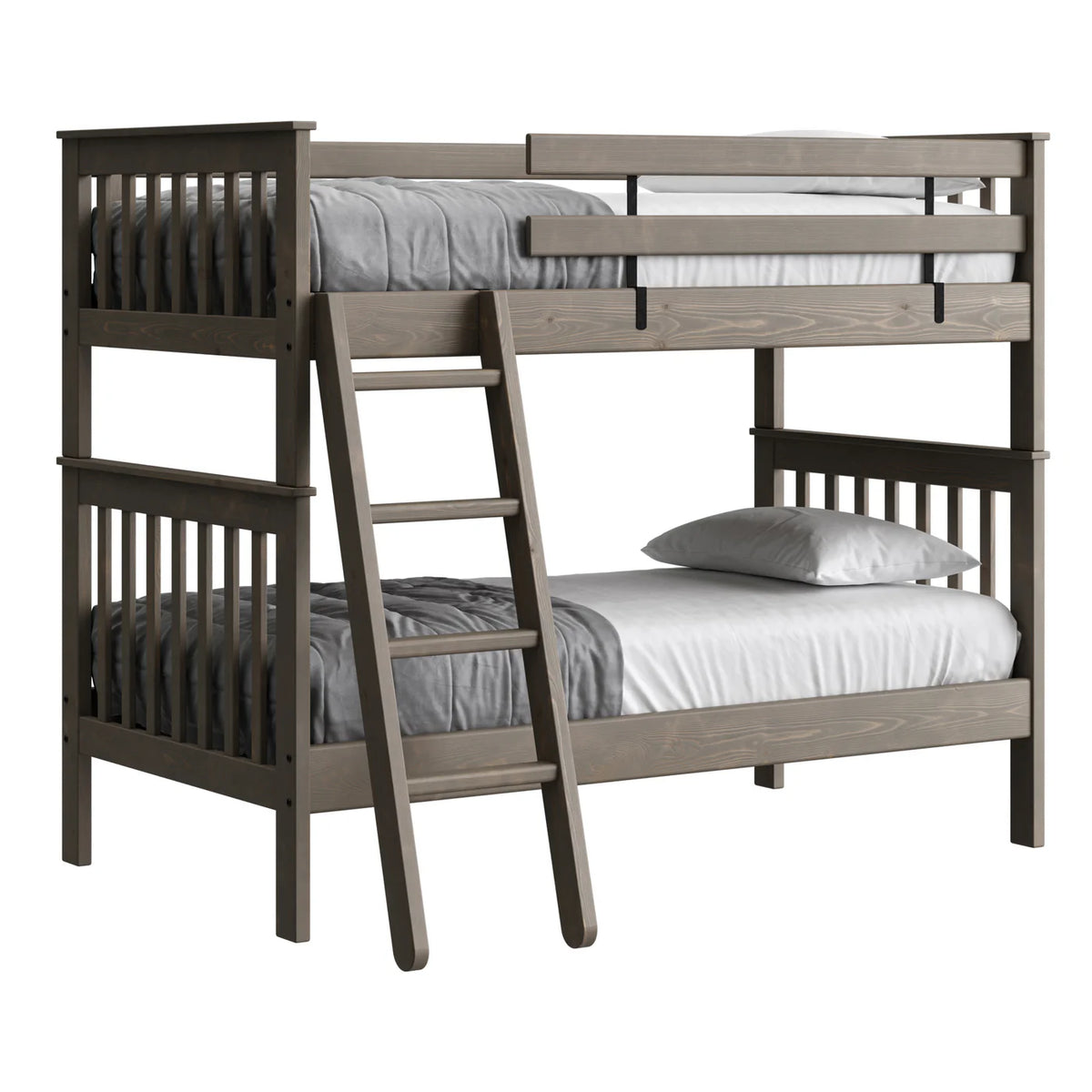 Mission Bunk Bed  Regular Twin over Twin- Tall &amp; Regular Height