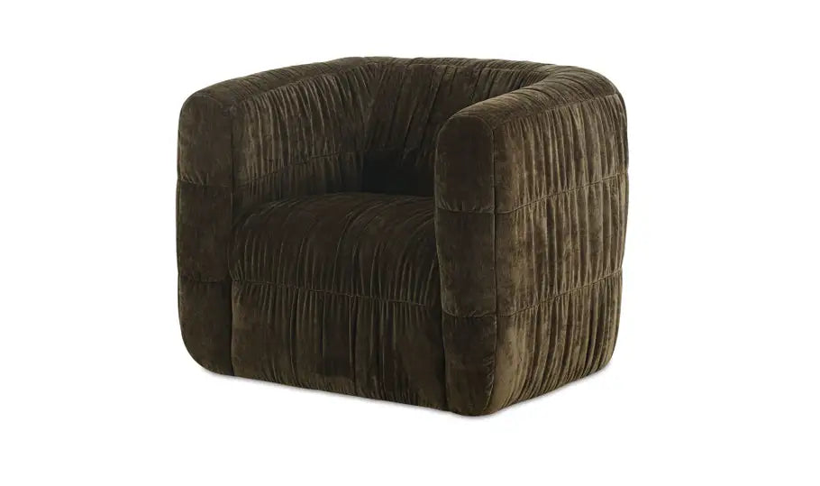 Robson Swivel Chair Dark Green
