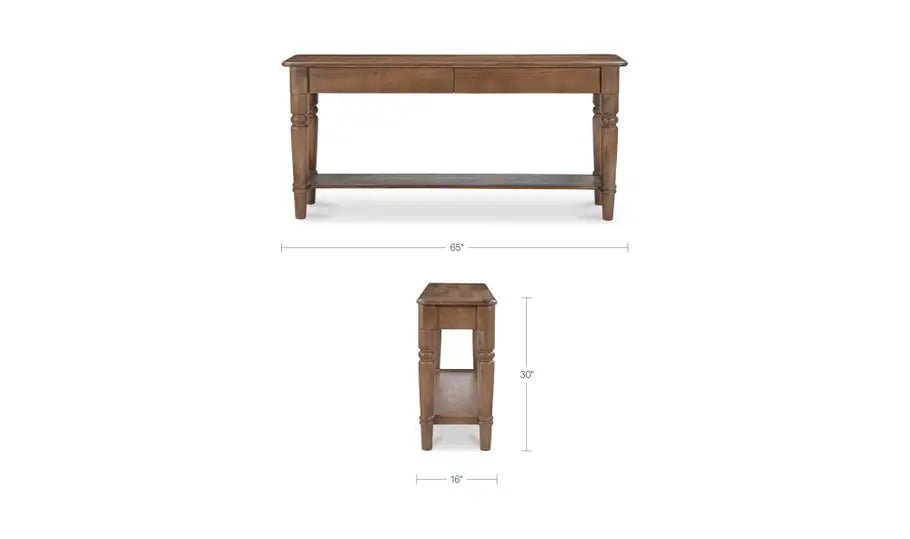 Russet Console Table Brown