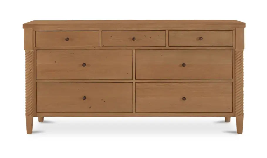 Joni 7 Drawer Dresser Natural