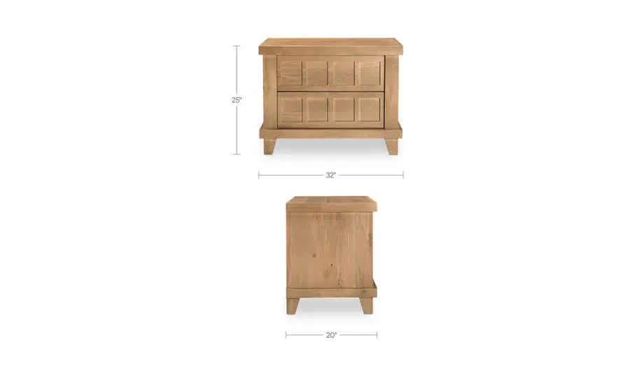 Enya Nightstand Natural Oak