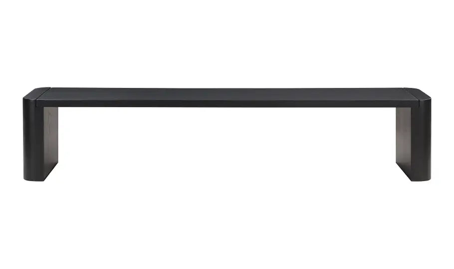 Post Large Dining Bench Black
