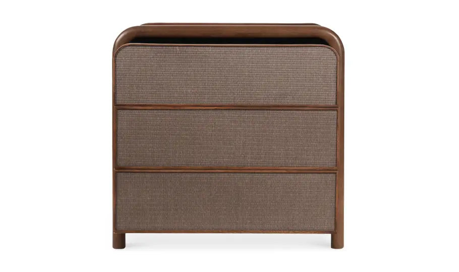 Rye 3 Drawer Nightstand Warm Brown