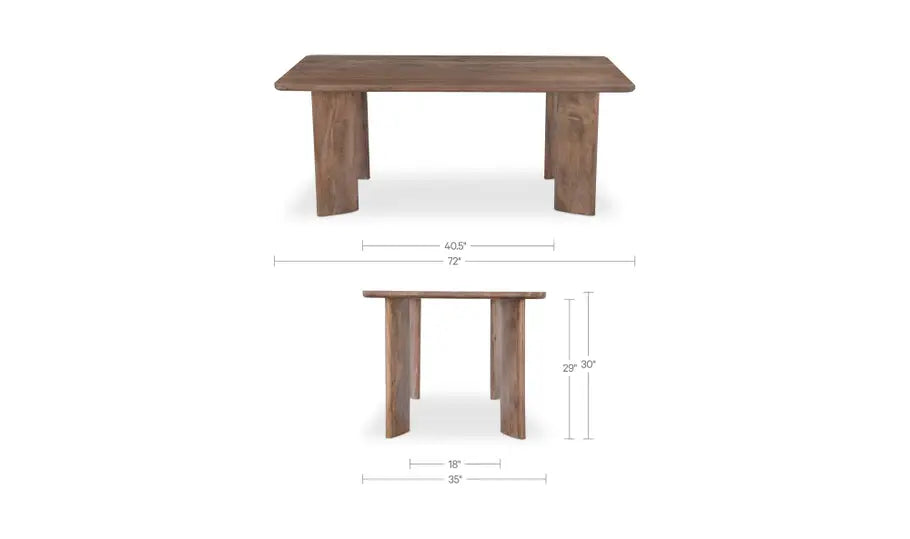 Lia Dining Table Dark Brown