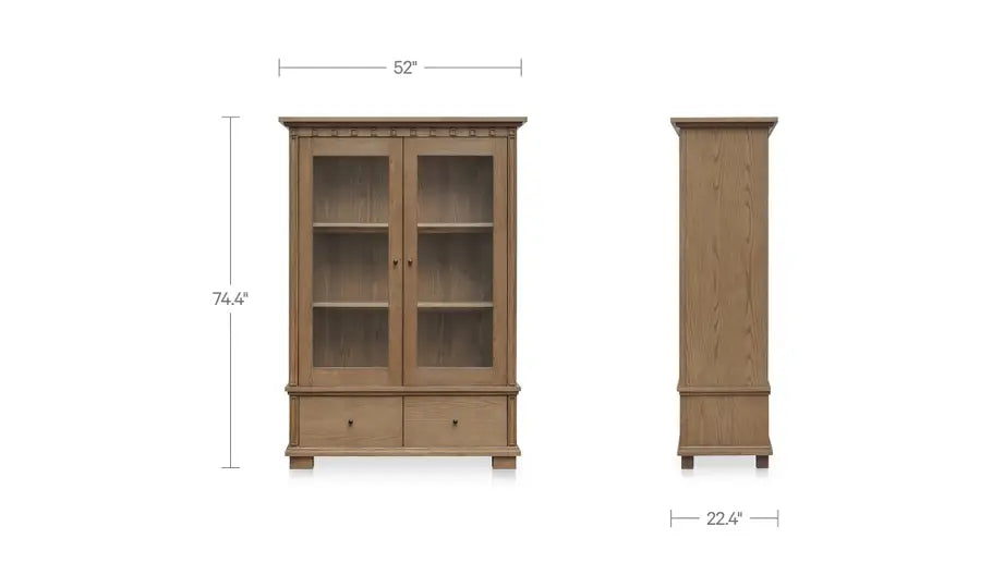 Lillian Tall Cabinet Brown