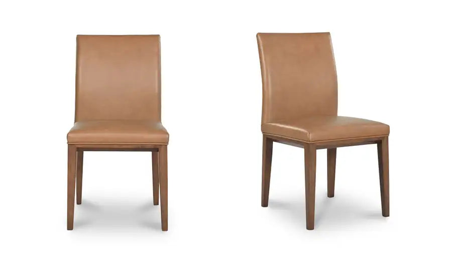 Frankie Dining Chair Tan Leather-Set Of Two