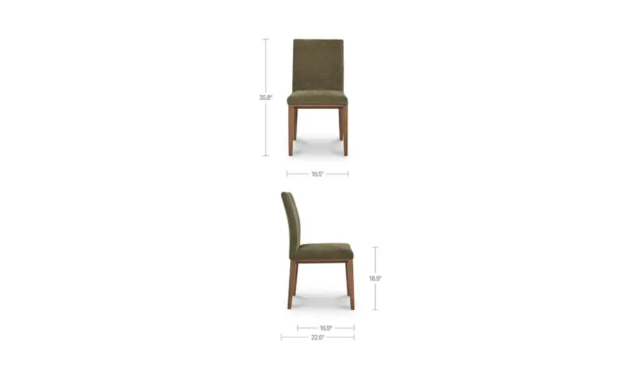 Frankie Dining Chair Olive-Set Of Two