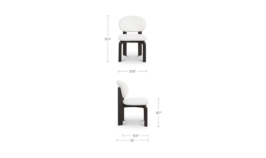 Sami Dining Chair White Set Of Two
