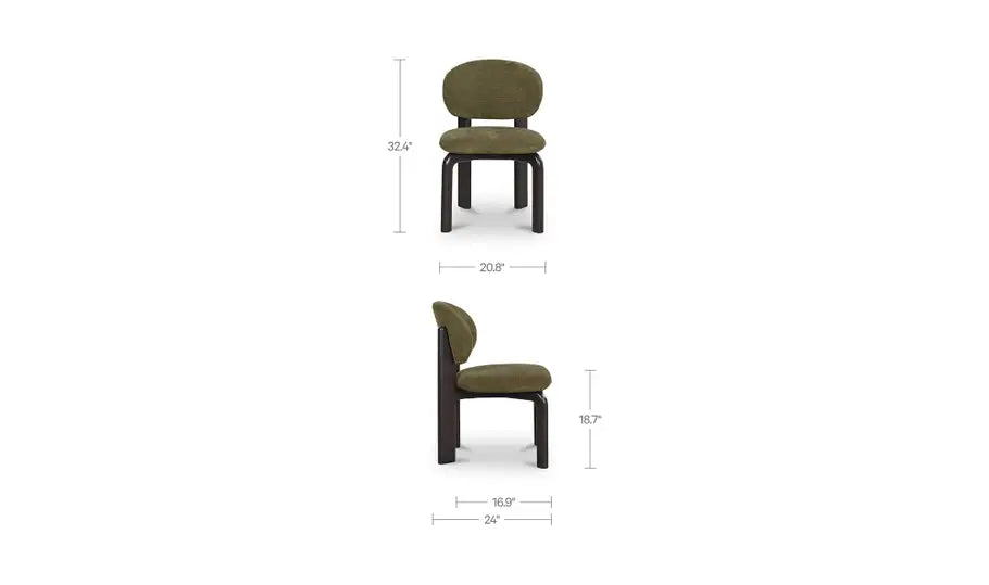 Sami Dining Chair Olive Set of Two