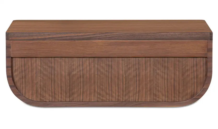 Hettie Floating Nightstand Dark Brown