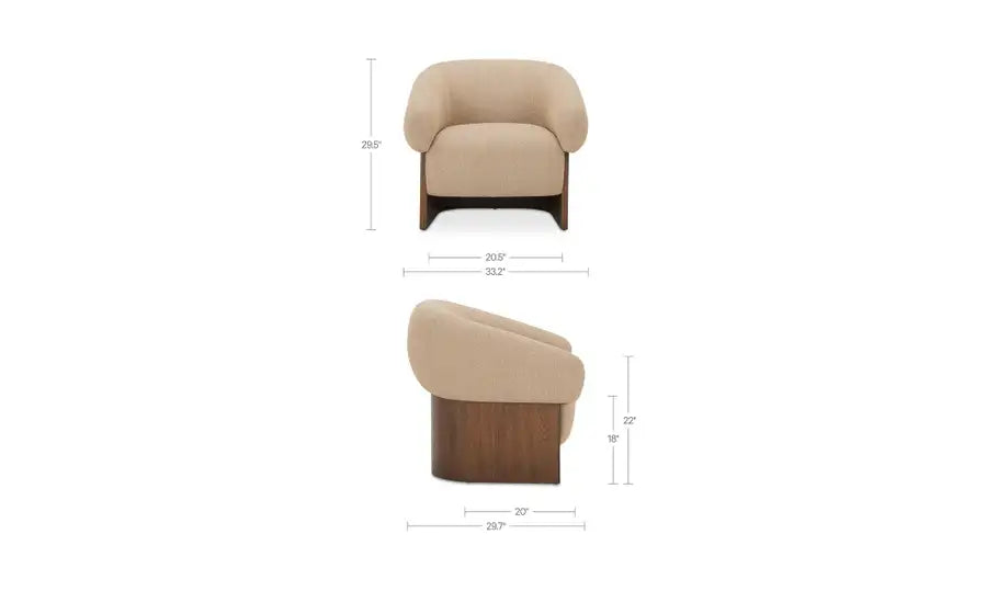 Otto Accent Chair Flecked Tan