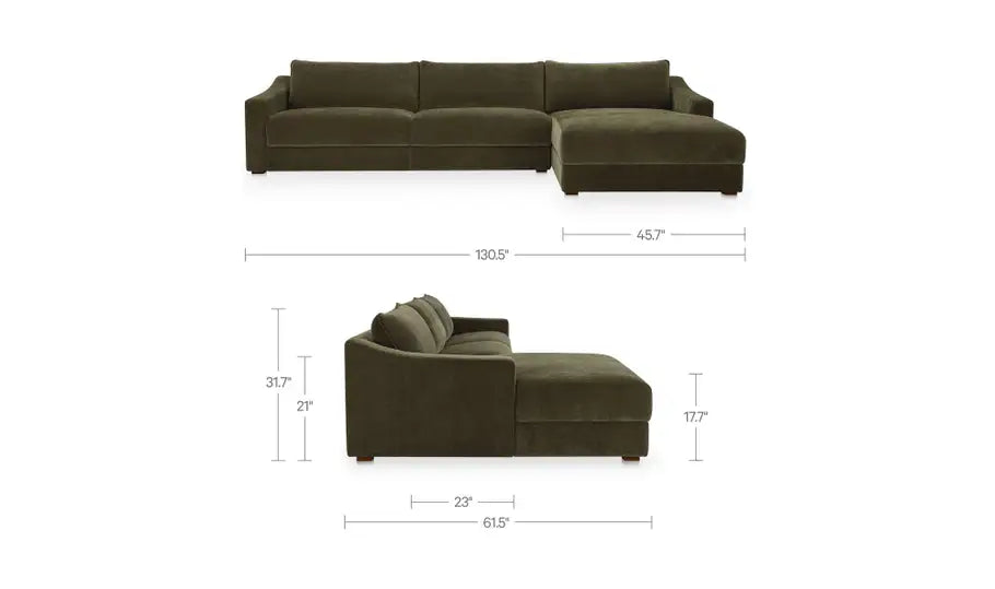 Farrow Sectional Cedar Green