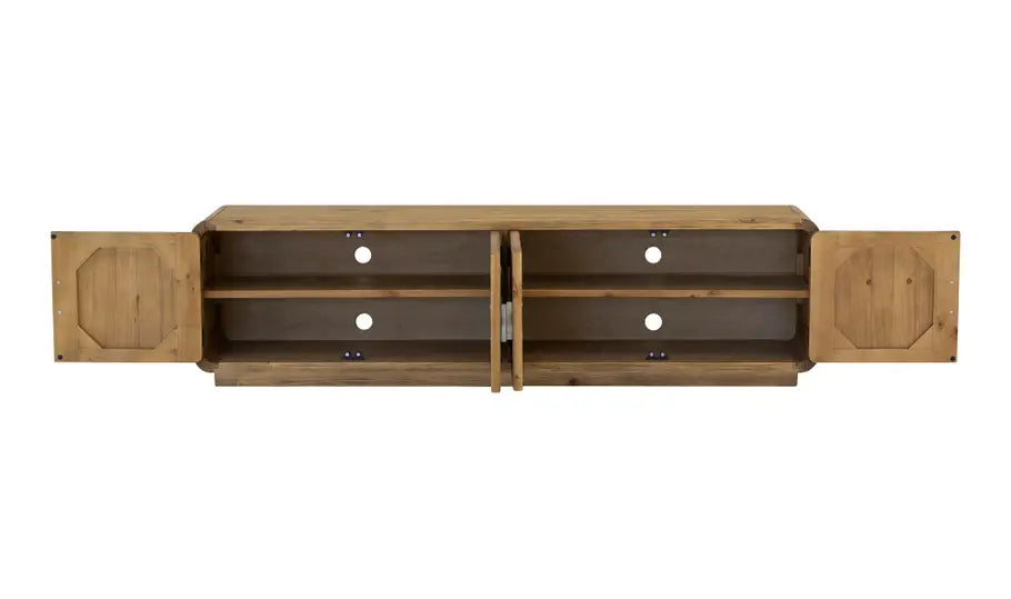 Monterey Media Cabinet Rustic Blonde