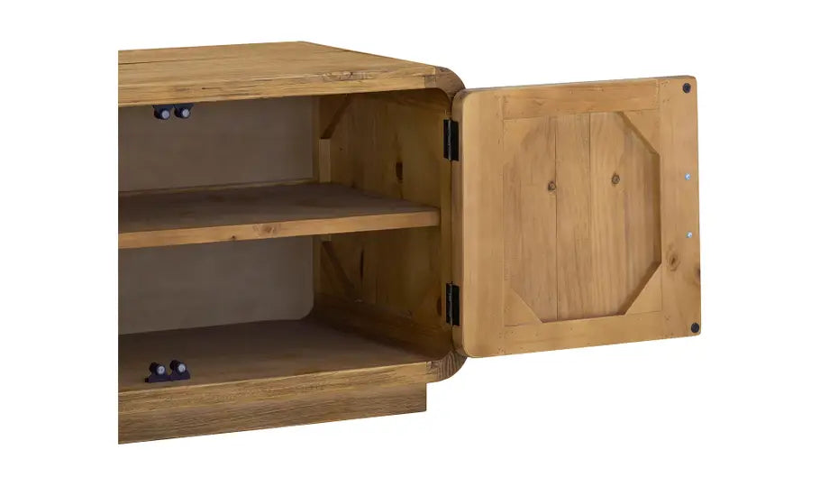 Monterey Media Cabinet Rustic Blonde