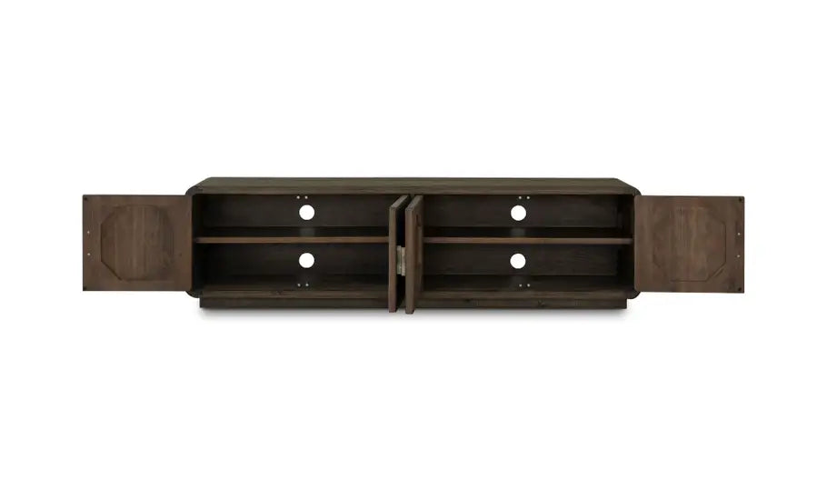 Monterey Media Cabinet Aged Brown