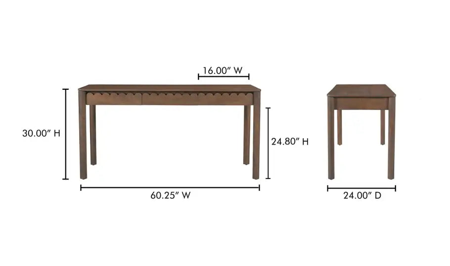 Wiley Desk Vintage Brown