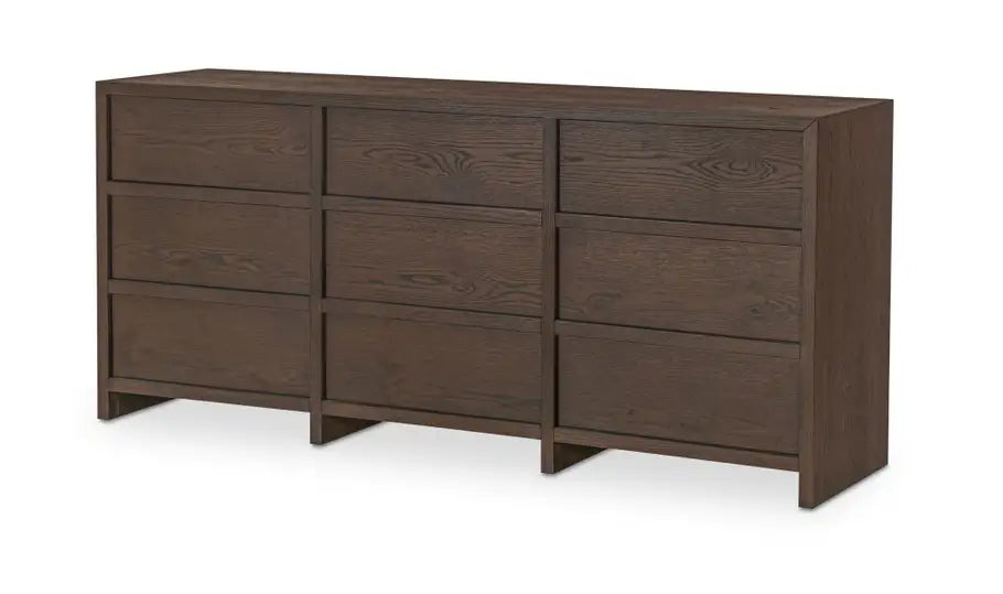 Jenson 9 Drawer Dresser Brown