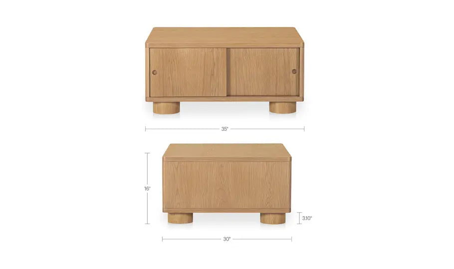 Hobbs Storage Coffee Table Natural