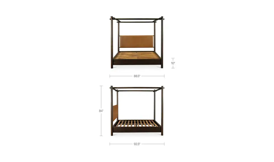Devin Bed King Brown