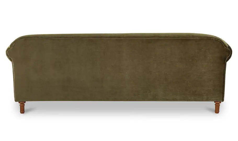 Harmony Sofa Dark Green Faux Mohair