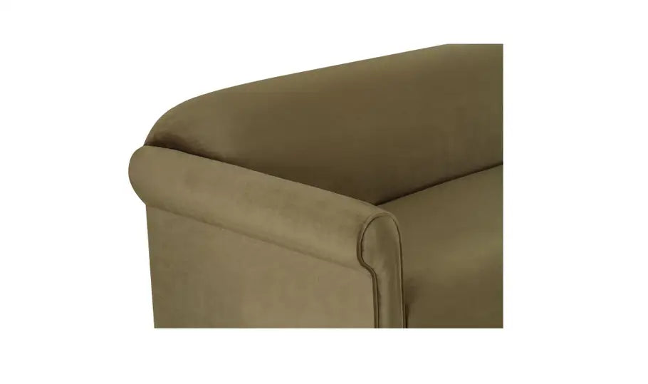 Harmony Sofa Dark Green Faux Mohair