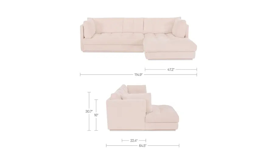 Mischa Sectional Light Beige