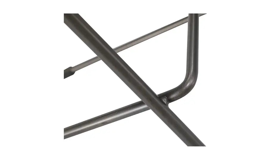 Starlet Counter Stool Onyx Black Leather - Set of Two