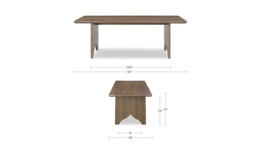 Lake Dining Table Brown
