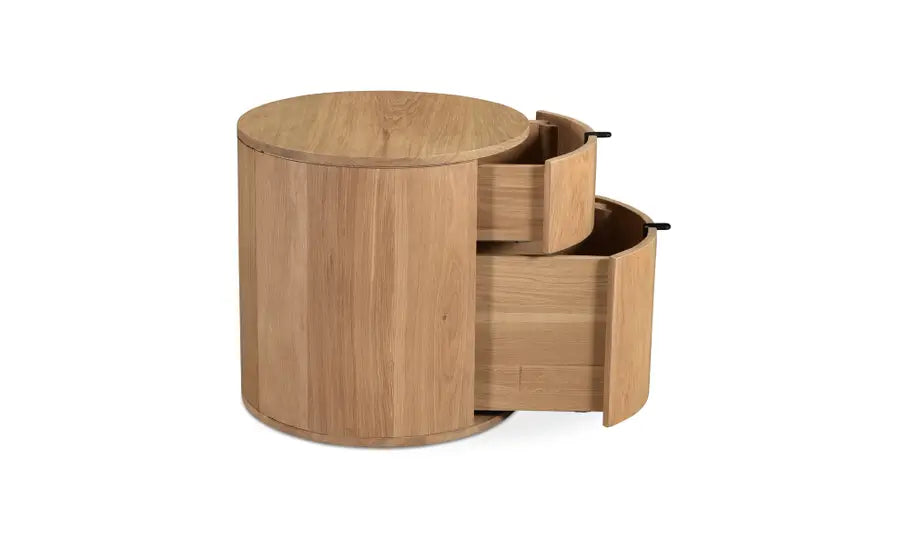Theo 2 Drawer Nightstand Natural
