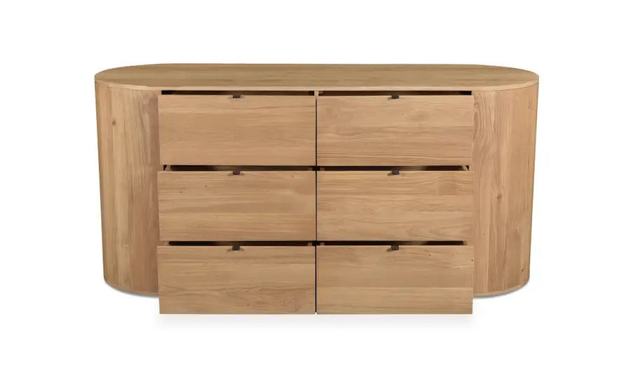 Theo 6 Drawer Dresser Natural