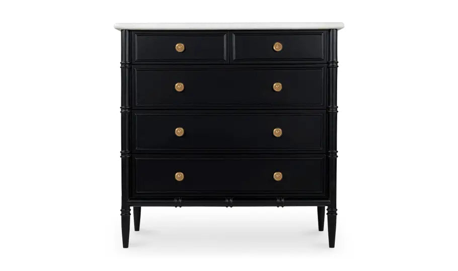 Eleanor 5 Drawer Chest Black