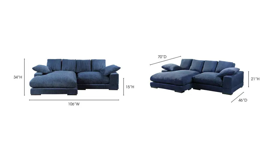 Plunge Sectional Navy