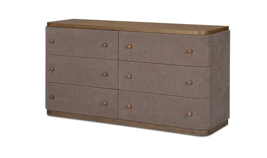 Simone 6 Drawer Dresser Brown