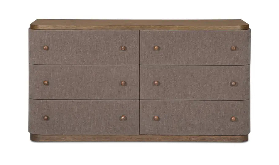 Simone 6 Drawer Dresser Brown
