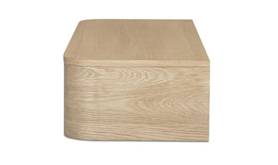 Round Off Floating Console Table Natural
