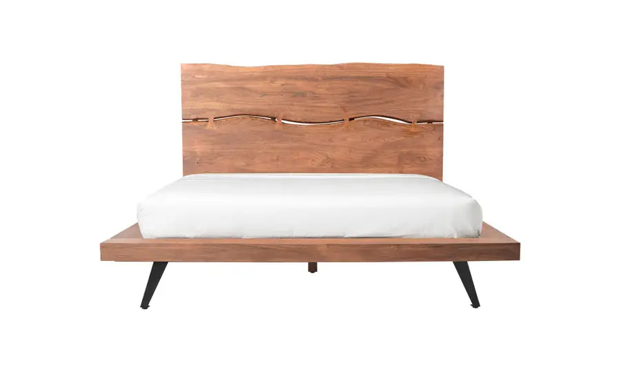 Madagascar Platform Bed King Brown