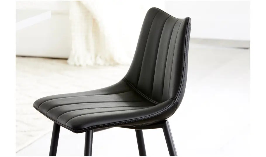 Alibi Bar Stool Matte Black - Set of Two