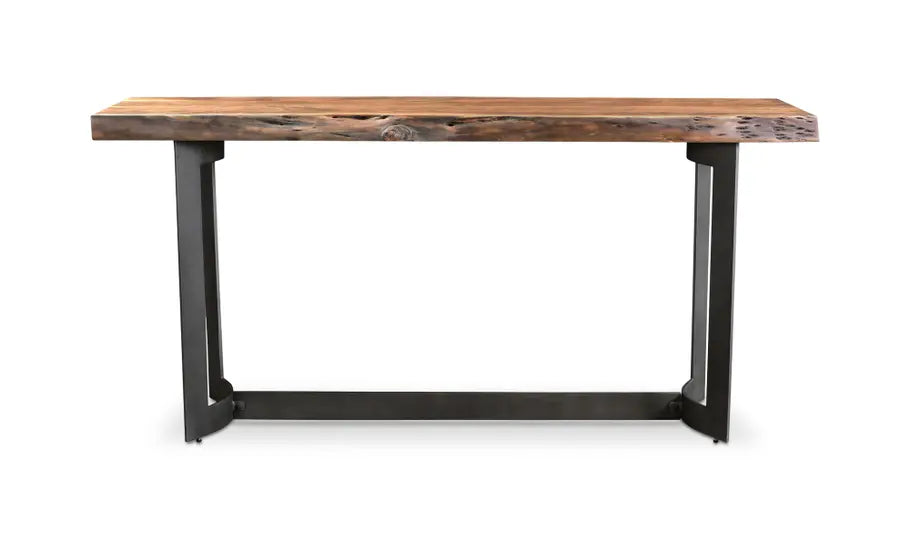Bent Console Table Brown